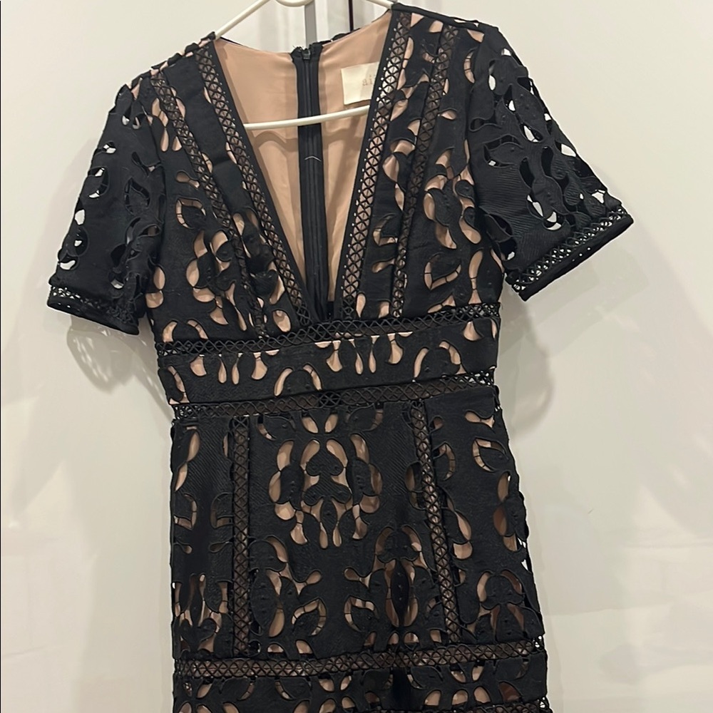 Chic Black Lace Dress